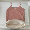 Chaleco grueso cálido con forro polar, cuello en V, ropa interior base, adelgazante, chaleco cálido, top camisola, camisa base para mujer