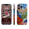Ventana de color atmosférico collage montaña y río Película Apple funda para teléfono iPhone 15 Pro Max cubierta protectora ligera venta al por mayor