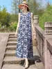 Vestido de Algodão e Seda de Alta Qualidade para Mães, Super Estiloso, Novo Modelo 2026, Vestido Regata de Verão Estilo Férias Relaxantes para Mulheres