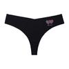 Ropa Interior Tanga Sin Costuras Antibacteriana de Talla Grande Estampada, Calzoncillos Transpirables de Seda Helada, Suaves para la Piel, Sensación de Desnudez, Fitness, Ropa Interior Europea y Americana para Mujer