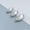 Fivela de Barra de Prata Esterlina S925 Fivela de Pérola Fivela de Pulseira de Prata Esterlina Fivela de Ervilha Acessórios de Prata Esterlina DIY Feitos à Mão Venda por Atacado