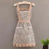 Delantal de Verano Delgado de Lona Delantal Doméstico de Cocina Resistente a las Manchas Transpirable Delantal para Secarse las Manos Nuevo Vestido de Princesa Ropa de Trabajo