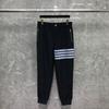 TIME BREATHE tb calça casual masculina Primavera e Outono Clássica elástica quatro barras amarrada no tornozelo calça esportiva