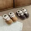 Zapatos Birkenstock Cálidos con Velcro, Gruesos y Peludos, para Mujer, Novedad Otoño/Invierno 2026, Zapatos de Algodón para Nieve, Zapatos Peludos con Lazo