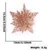 13cm decoração de natal ouro rosa flor decoração de natal flor árvore de natal guirlanda layout simulação acessórios de flores pingente