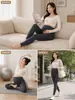 Leggings de algodón para maternidad para otoño e invierno, pantalones petite, algodón puro, cálidos, pantalones con soporte abdominal ajustable para el embarazo