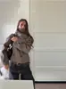Em Estoque - Casaco Curto de Lã com Gola Alta e Botões - Estilo Europeu e Americano para o Outono e Primavera - Para Mulheres Baixinhas - Transfronteiriço