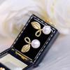 Super Bem-estar Novos Brincos de Pérolas de Água Doce Fortes Brincos de Injeção de Ouro da Moda Requintada Muitos Pares de Ingestão Alto Custo Desempenho