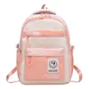 Mochila Retro de Color Contrastante 2025 Nueva de Gran Capacidad Bolsa de Trabajo Escolar Bolsa para Computadora de Estudiante Mochila de Viaje de Aspecto Elegante