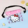 Bolsa impermeable de PVC de dibujos animados para teléfono móvil al por mayor, bolsa de cintura impermeable para teléfono móvil a prueba de salpicaduras de agua, bolsa de cintura deportiva para festivales, drifting, playa