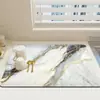 Alfombrilla de drenaje de mármol Mesa de cocina Secado de vajilla Posavasos Encimera Alfombrilla absorbente Alfombrilla de mesa sin lavado Limpiable y a prueba de aceite