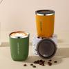 Taza Casual de Acero Inoxidable 304 Ins Taza de Café Engrosada de Doble Capa Taza para Beber para Estudiantes y Compañías de Celebridad de Internet de Aspecto Elegante con Tapa