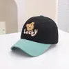 Nueva Gorra de Béisbol Infantil Otoño Linda Caricatura Oso de la Suerte Gorra de Pico Exterior Gorra para Niños Medianos Venta al por Mayor