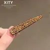 Presilha de Cabelo Elegante Versátil Cinza-Prata com Strass de Alta Qualidade Presilha Reta para Nuca Acessórios Exquisitos de Bico de Pato