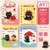Gato Manzana Mini Cuaderno Portátil Bolsillo Estudiante Alta Calidad A7 Cuaderno Espiral Pequeño Cuaderno Mayoreo