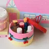 Caixa de Armazenamento Ins com Tampa, Cesta de Armazenamento para Lanches e Diversos, Cesta de Armazenamento Tecida com Fio de Algodão, Caixa de Presente Prática para Melhores Amigas