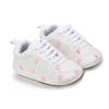 Sapatos Esportivos de Primavera e Outono Coração Vermelho Cinco Estrelas Bebê de 0-1 Ano Sapatos de Criança Sapatos Brancos Sapatos de Onda Pequena Sola Macia Atacado