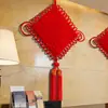 Colgante de Nudo Chino 2026 para Sala de Estar, Nueva Decoración Colgante de Lujo Extra Grande con Señal de Fortuna Roja para Entrada, Decoración de Año Nuevo