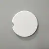 Posavasos de cerámica liso para transferencia térmica, posavasos para coche, base aislante de corcho, fábrica al por mayor
