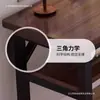 Escritorio doble largo para estudiantes, uso en casa en dormitorio, escritorio de estudio para escribir, escritorio rectangular de oficina para computadora montado en la pared para viviendas de alquiler