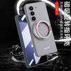Funda para teléfono móvil Samsung Z Fold5 con pantalla plegable, carga magnética inalámbrica, soporte de anillo giratorio, cubierta protectora
