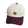 Gorra de Béisbol de Pana con Oso de Dibujos Animados para Mujer Ala Ancha Hace que la Cara Parezca Más Pequeña Gorro Grueso y Cálido Estilo Coreano Parte Superior Suave Gorra Plana Moderna