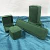Línea de coche verde oscuro caja de joyería de franela redonda caja de joyería de moda caja de anillos caja de collar de plata caja de pulsera al por mayor