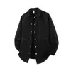 Nova Camisa Casual Retro Tendência Outono Estilo Hong Kong Manga Longa para Homens, Modelagem Solta Versátil Marca Tendência Estilo Japonês Camisa para Homens e Mulheres