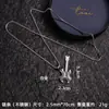 Colar de Aço Inoxidável para Guitarra de Cor Simples Hip Hop Rock Jazz Design de Pingente Nicho Acessórios de Pingente para Festival de Música