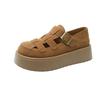 Zapatos Birkenstock de Suela Gruesa para Aumentar la Altura, Cobertura Total para Mujer, Nuevo Estilo Primavera 2026, Zuecos Transpirables Perforados, Sandalias Romanas