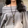 ¡¡¡Súper lindo!!! Collar Colgante Perro Globo M&M Rojo para Mujer, Nuevo Accesorio de Cadena para Suéter de Alta Gama Otoño e Invierno 2025