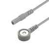 Terminal Redondo de Tubo Personalizado de Fábrica Par Hebilla Magnética Hembra de 3.5mm Cable de Conexión Digital para Fisioterapia