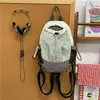 Bolsa para Botella de Agua con Cordón de Bloques de Color Multiusos Casual Senderismo Deportes Bolso de Pecho Exterior Ligero Portátil Bolso Cruzado Mochila