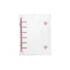 Capa de Planner/Álbum de Fotos Transparente em PVC com Argolas Duplas A5A6A7M5, Capa Macia, Fichário de 6 Furos Colorido