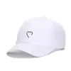 Gorra de Béisbol Bordada de Medio Corazón de Comercio Exterior de Primavera Versátil para Todas las Ocasiones Gorra con Visera para Sol de Ocio al Aire Libre para Hombre y Mujer Tendencia