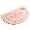Alfombrilla de baño absorbente semicircular, engrosada, antideslizante, de cachemira, para puerta de baño/inodoro, se puede enviar por cuenta de otro