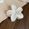 Pinza para el pelo de flor de ganso color amarillo pastoral francés, Pinza de pico de pato de nicho moderna y elegante, Accesorio para el pelo dulce estilo vacacional para fotos