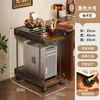 Suporte para torre de computador, base para gabinete de desktop, prateleira elevada de armazenamento, bandeja móvel ajustável em altura com rodas, suporte para aumento de altura