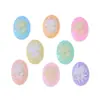 Peças de Flores Coloridas em Relevo Desenho Animado Feito à Mão DIY Acessórios de Joias Cola Creme Resina Pequenos Acessórios Materiais para Presilhas de Cabelo Atacado