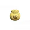 Calabaza Dorada con Foil, Lingote, Bolsa de la Suerte, Colgante de Hilo Rojo, Caja Sorpresa de Puesto Callejero, Pequeños Regalos Promocionales, Regalos para Evento de Apertura de Tienda