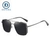 Defeng 11005 gafas de sol polarizadas gafas de sol para hombre 2020 nuevo doble elegante chapado calidad acero inoxidable doble puente