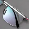 Armazón de gafas cuadrado ultraligero de titanio puro para rostros grandes, ensanchado, línea de cejas de titanio puro de lujo ligero, armazón de alta gama SH0078
