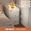 Mesa de Cabeceira Pequeno Rack de Armazenamento Armário de Armazenamento para Quarto de Casa Armário de Armazenamento Integrado na Mesa de Cabeceira Quarto de Aluguel com Espaço Ultra Estreito