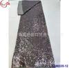Tecido de lantejoulas com criptografia multicolor 3MM tecido totalmente bordado vestido de noiva vestido presente tecido para vestuário fábrica atacado