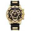 Negocio transfronterizo nuevo reloj azul para hombre reloj para hombre esfera grande reloj de cuarzo reloj correa de silicona fabricantes en stock