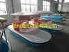 Bote de Pedales para Café de 4 Personas Bote de Pedales Acuático de Fibra de Vidrio Bote de Paseo de Parque Bote de Pedales Turístico