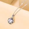 Nuevo Collar Elegante de Acero de Titanio para Mujer, Cadena de Clavícula Moderna de Corazón Latiente, Joyería Choker Nicho con Incrustaciones de Diamantes