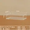 Caja de Almacenamiento Rectangular de Plástico Transparente con Tapa, Exhibidor Acrílico para Tarjetas de Modelo, Caja de Empaque para Regalo para Acuarios