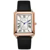 Reloj casual para hombre Roma cuadrado de hombre moda simple correa tipo tanque un generación de pelo