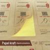 Fornecimento Papel Kraft Autoadesivo Etiqueta Autoadesiva de Papel Kraft Adesivo Adesivo Adesivo de Vedação Fabricação de Adesivos Impressão de Logo